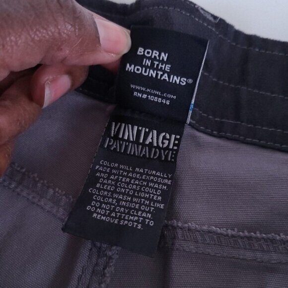 Kuhl Gray Kanvus Canvas Hiking Jeans Size 40x30* - Picture 9 of 11